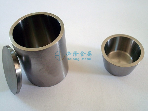 Nickel crucible with lid